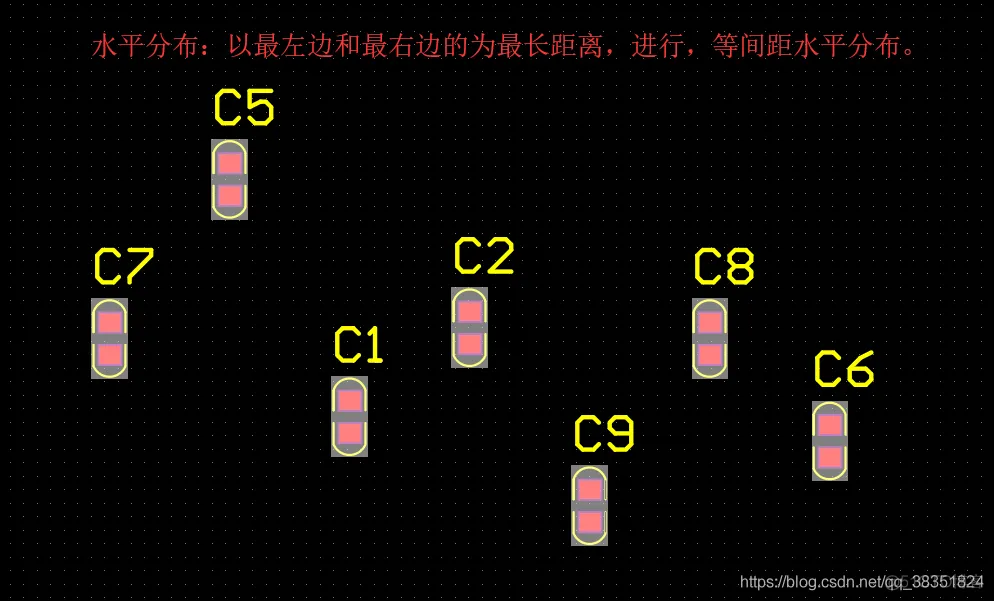 Altium Designer 18 速成实战 第五部分 PCB流程化设计常用操作（十七）器件的对齐与等间距_ PCB流程化设计常用操作_10